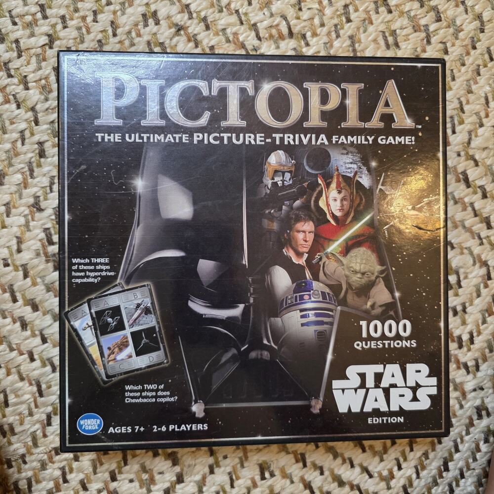 Star Wars Pictopia Edition Game 1000 Questions Picture Trivia Family Game‎ B3